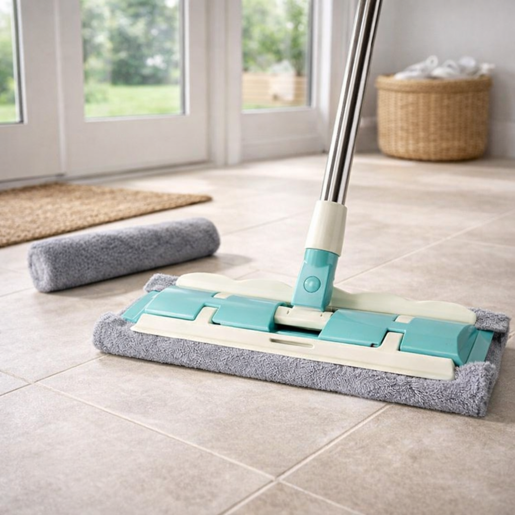 Mocio Rettangolare con Panno Lavabile in Microfibra